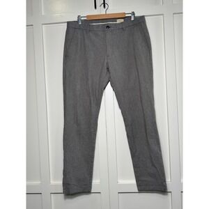 Selected Homme‎ Heritage Slim Fit Grey Micro Check Chino Pants Mens W36 L34
